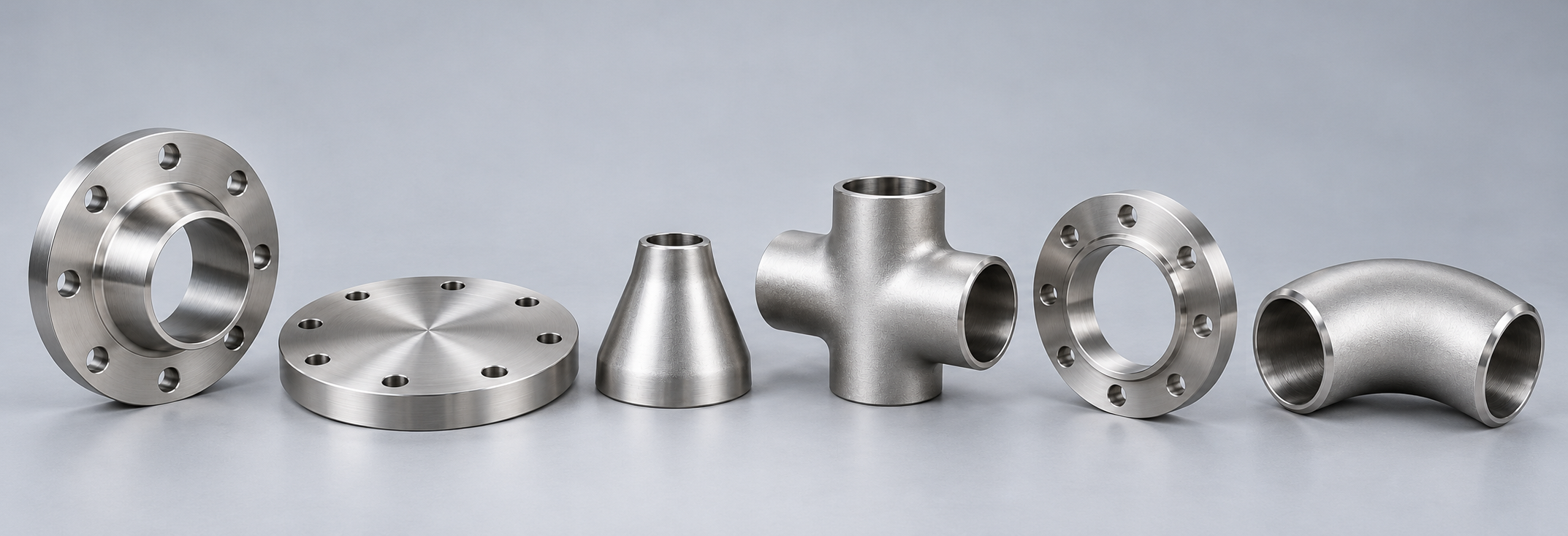 Stainless steel flanges and pipe fittings