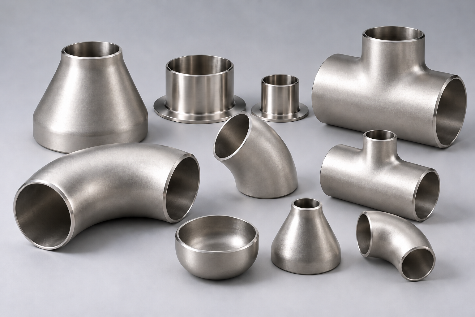 Stainless steel butt-weld fittings